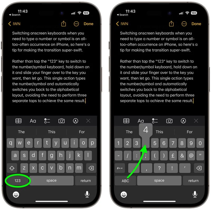 Этот трюк на вашем iPhone поможет печатать сообщения и тексты в два раза быстрее