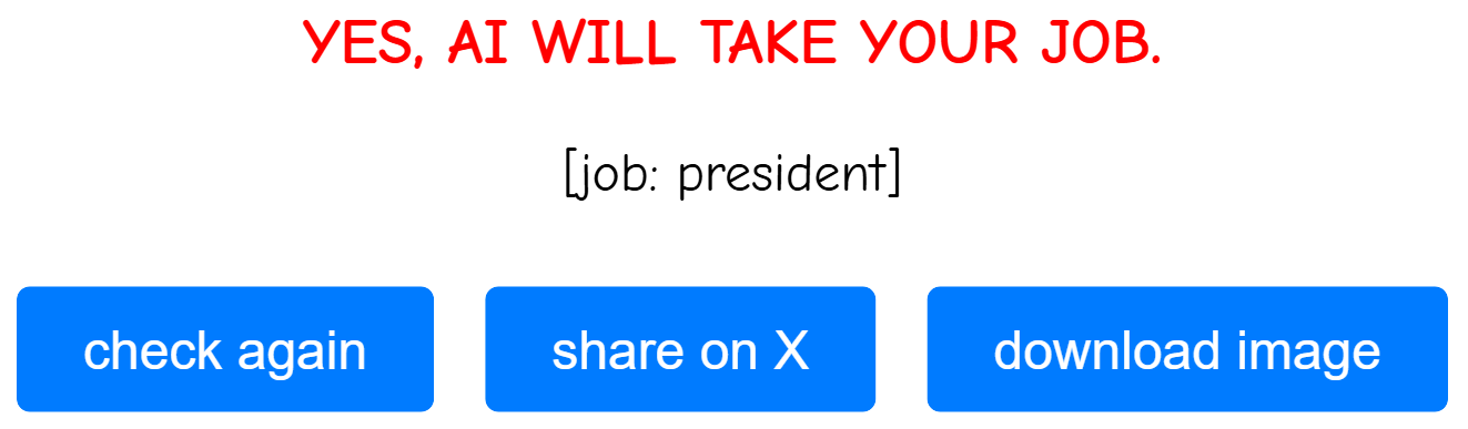 Чи забере ШІ вашу роботу? В мережі завірусився сайт-прогноз для всіх професій