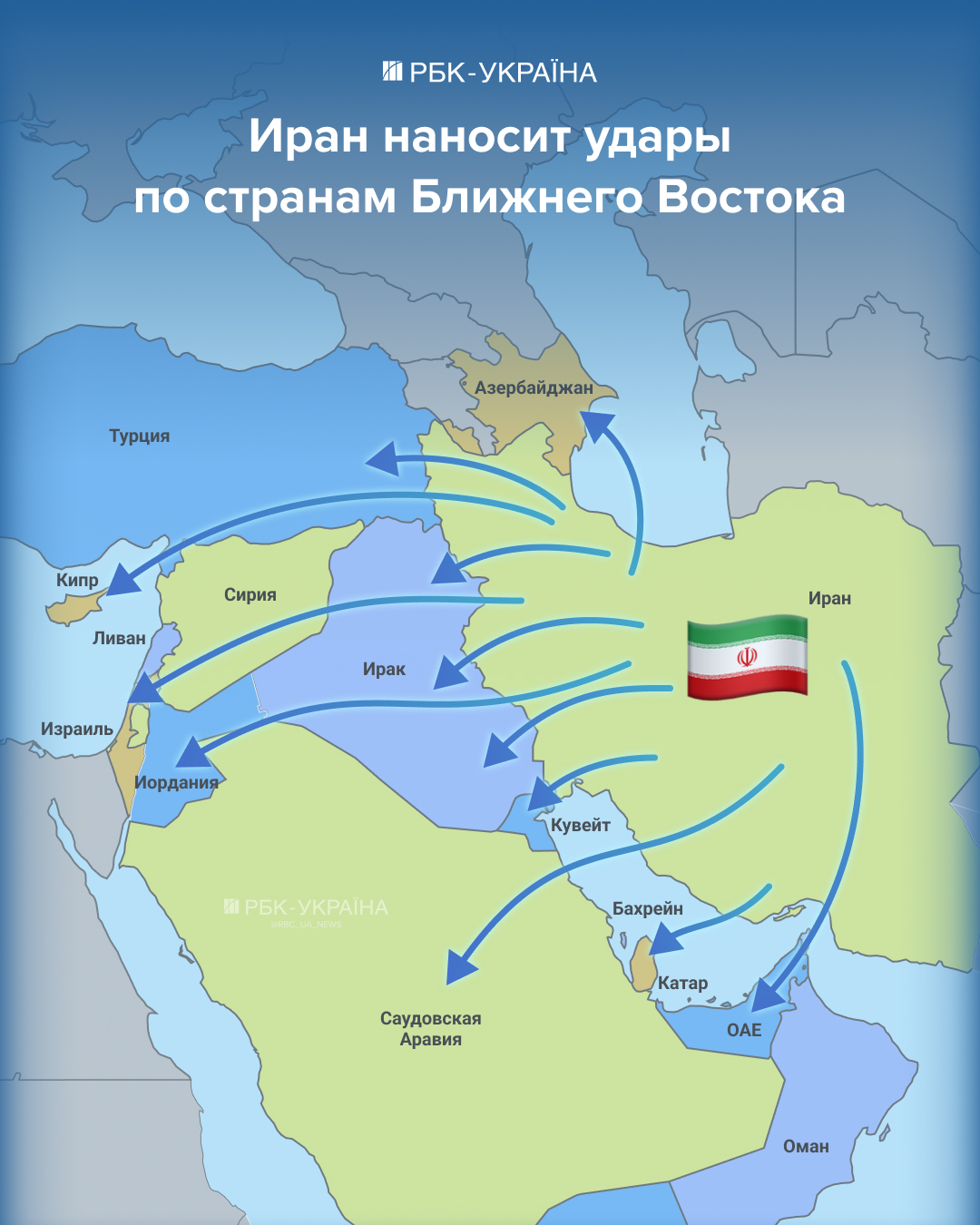 Стратегия хаоса. Зачем Иран атакует своих соседей и присоединятся ли они к операции США и Израиля