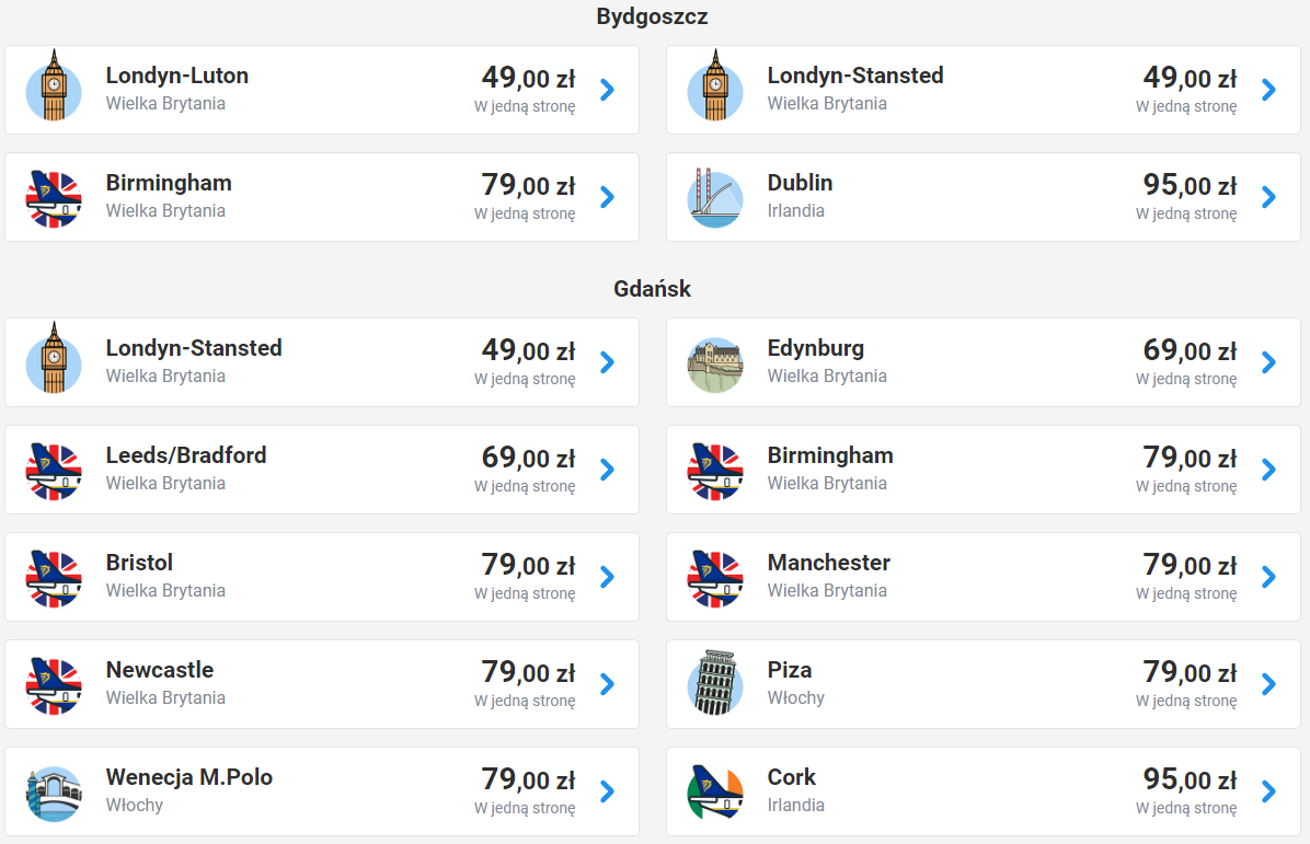 Билеты от 19 евро. Куда можно бюджетно полететь из Польши зимой