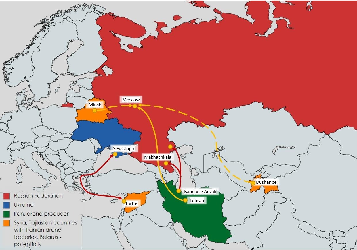 Як Іран експортує свої дрони до Росії: у ЦНС розкрили деталі