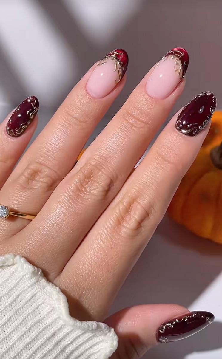Трендовий манікюр &quot;котяче око&quot;, який хочеться повторити: 5 стильних ідей для яскравої осені