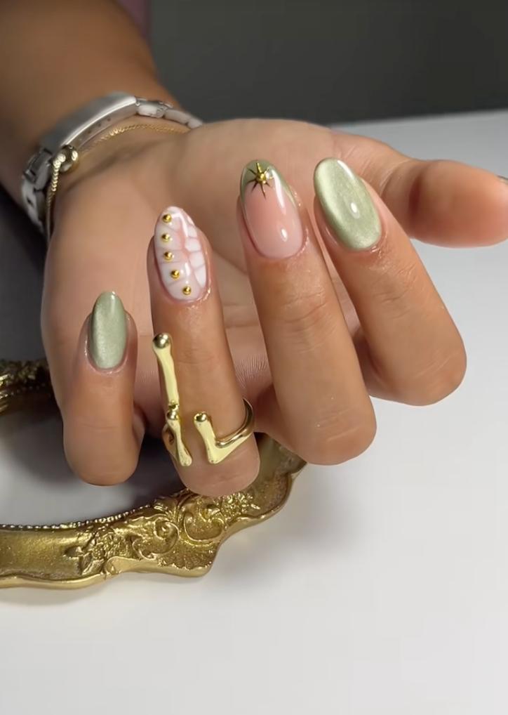 Трендовий манікюр &quot;котяче око&quot;, який хочеться повторити: 5 стильних ідей для яскравої осені
