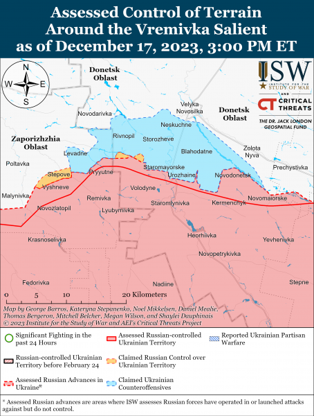 ВСУ продвинулись на Купянском направлении и контратаковали возле Авдеевки: карты боев ISW
