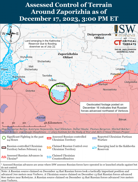 ВСУ продвинулись на Купянском направлении и контратаковали возле Авдеевки: карты боев ISW