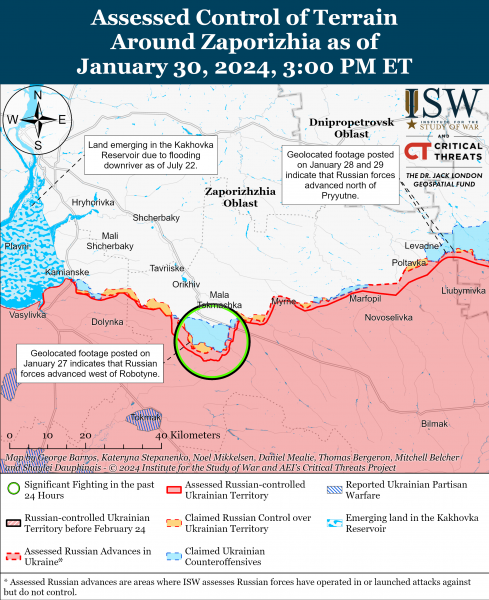 ВСУ захватили несколько позиций в районе Горловки: карты боев ISW