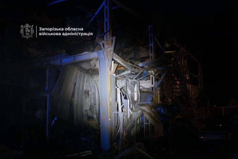 Russian strike knocks out power in Zaporizhzhia, people wounded