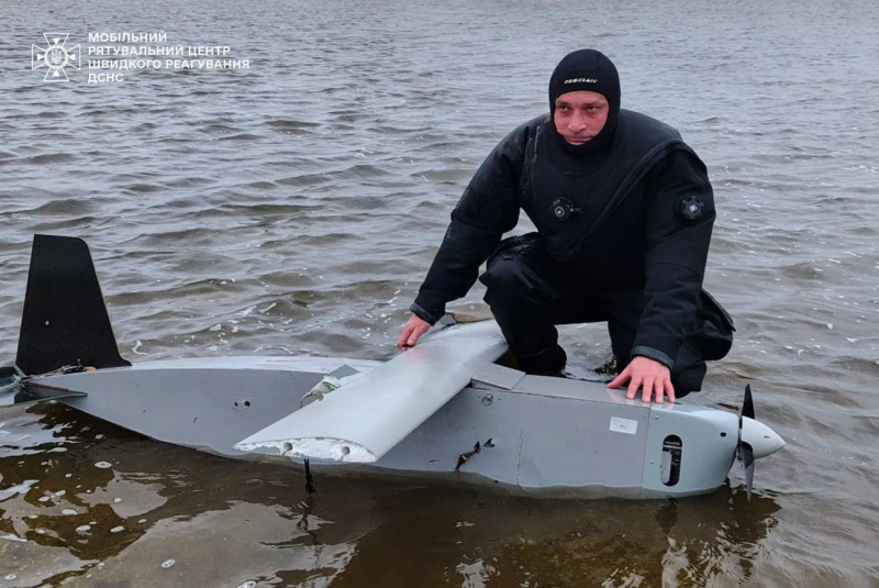 Drone remains retrieved from Kyiv reservoir