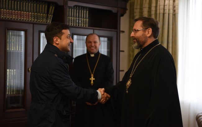 Зеленський зустрівся з главою Української греко-католицької церкви