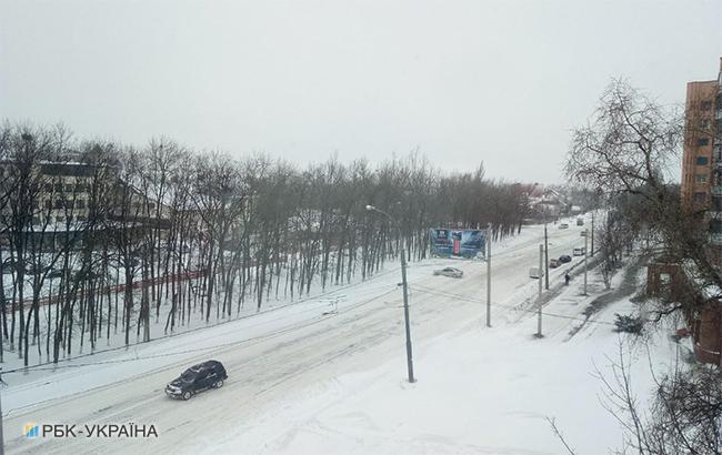 Снегопад в Харькове: общая ситуация в городе