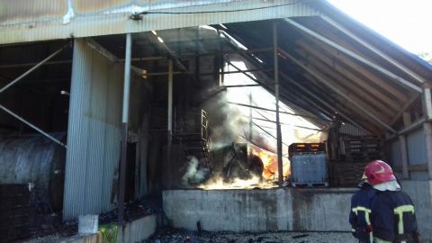 У Тернопільській області сталася пожежа на складі