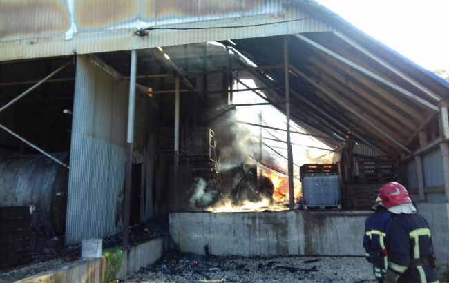 В Тернопольской области произошел пожар на складе