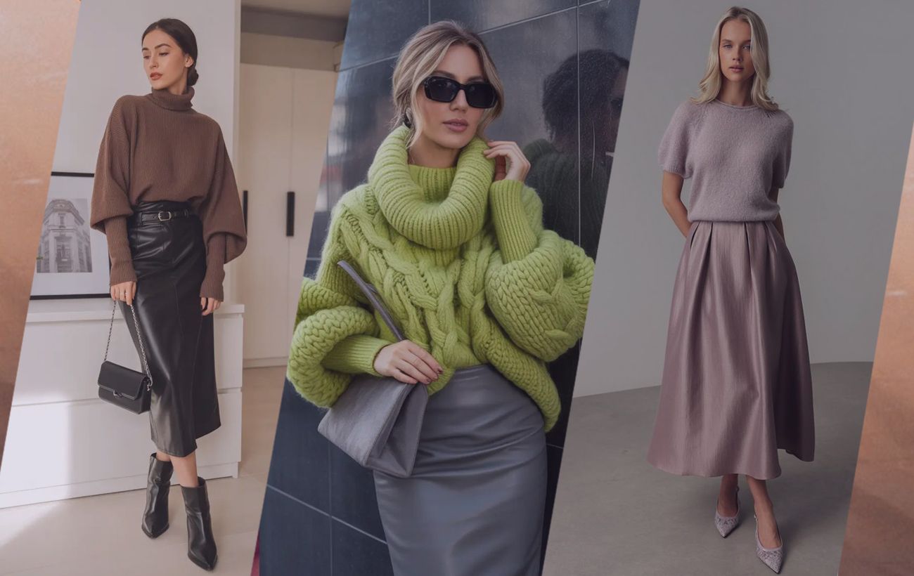 Як правильно носити светр із спідницею у 2026 році: прості правила