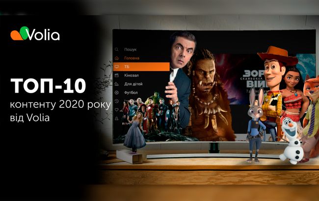 Что смотрели украинцы в 2020 году. Итоги онлайн-кинотеатра Volia