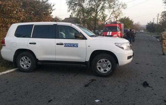 На Донбассе патруль миссии ОБСЕ попал под обстрел