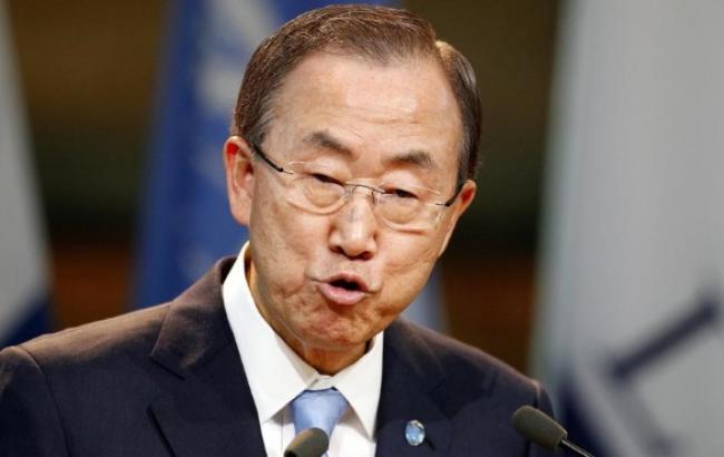 Генсек ООН осудил продолжающиеся обстрелы в Дебальцево