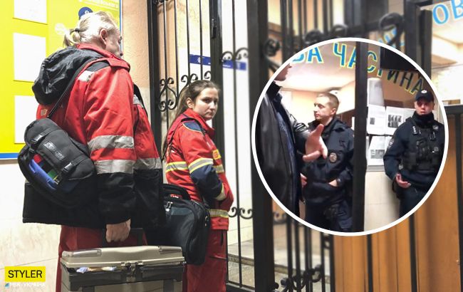 У Києві жінка роздряпала обличчя поліцейському: захищала сина