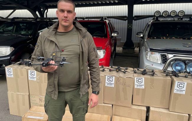 "Метінвест" передав роті вогневої підтримки під Лиманом авто та 150 FPV-дронів