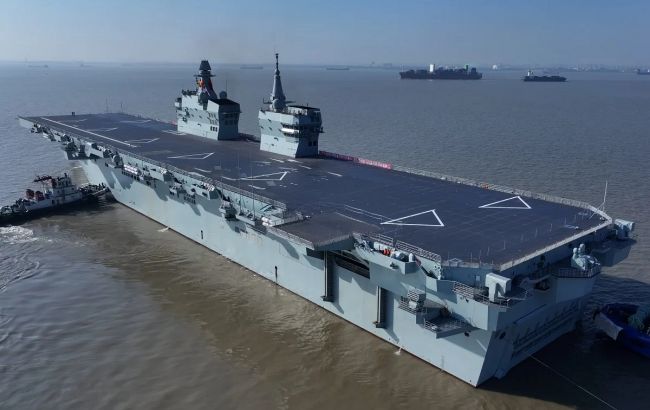 Китай вивів у море секретний корабель проєкту 076, який несе безпілотники
