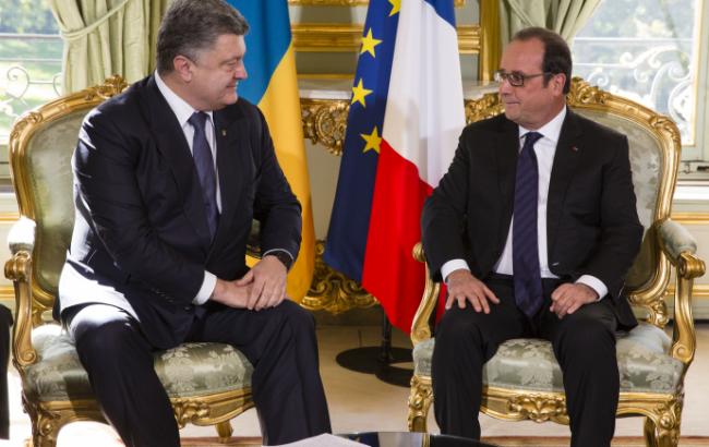 Порошенко и Олланд договорились провести в ноябре украинско-французский инвестиционный форум