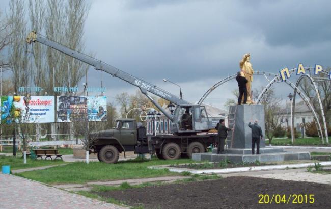 У Запорізькій обл. відновили пам'ятник Леніну