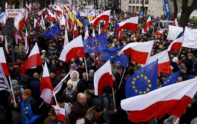 В Польше прошли многотысячные антиправительственные митинги