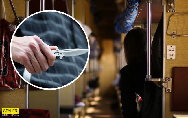 НП в поїзді Рівне-Миколаїв: п'яний пасажир кидався на поліцію з ножем