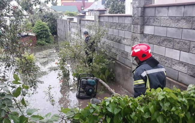 В Рівненській області злива затопила будинки та повалила десятки дерев