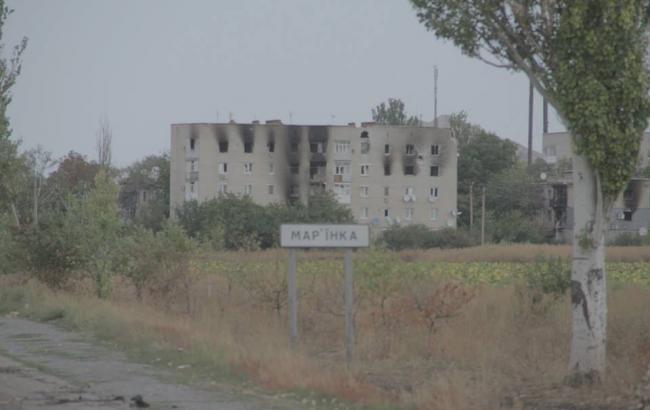 Боевики обстреляли жилой квартал Марьинки, ранен житель