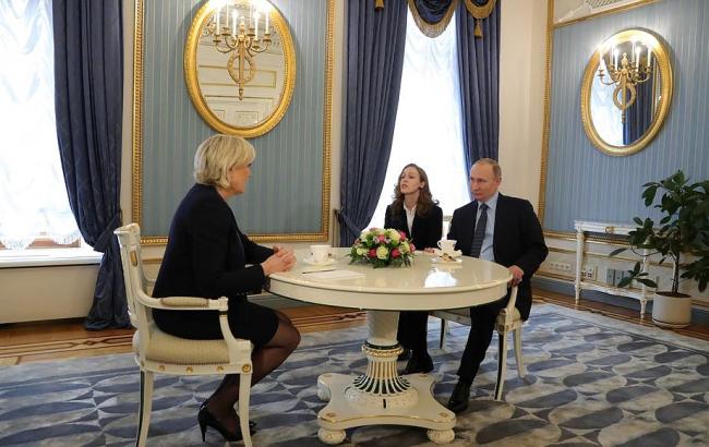 Путин пообещал Ле Пен не вмешиваться в президентские выборы во Франции