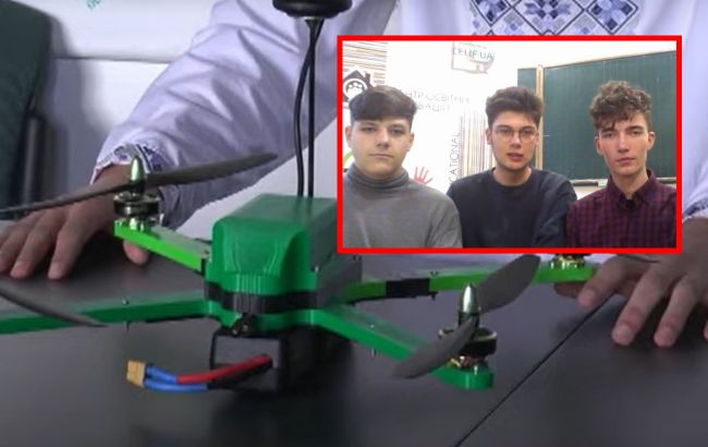 Школьники из Ивано-Франковска создали дрон, помогающий ВСУ искать мины (видео)