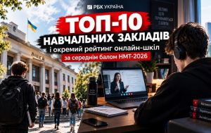 Топ-10 навчальних закладів і окремий рейтинг онлайн-шкіл за середнім балом НМТ-2026