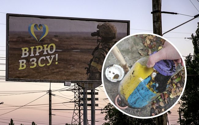 "Символ нескореності": українець закопав на городі прапор, щоб заховати від окупантів