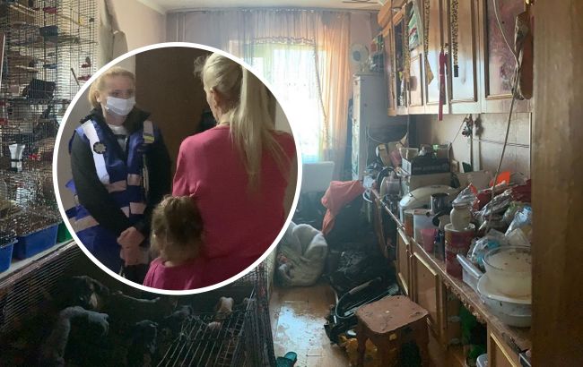 У Києві 5-річну дівчинку тримали під замком з купою собак: по квартирі гасають таргани