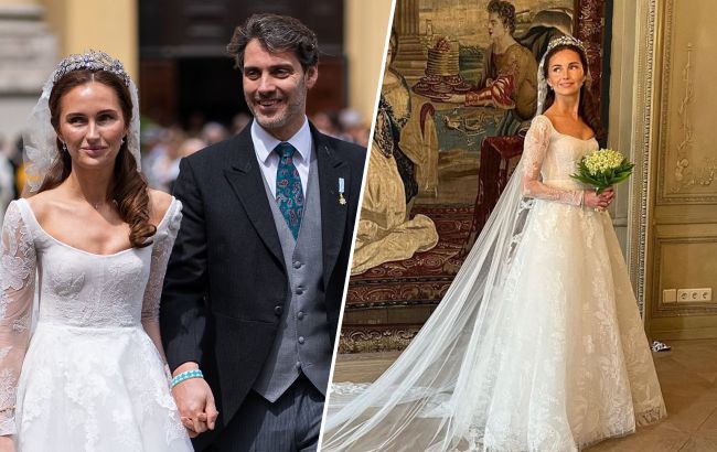 Наречена баварського принца вийшла заміж у фаті від українського бренду: зворушливі весільні фото