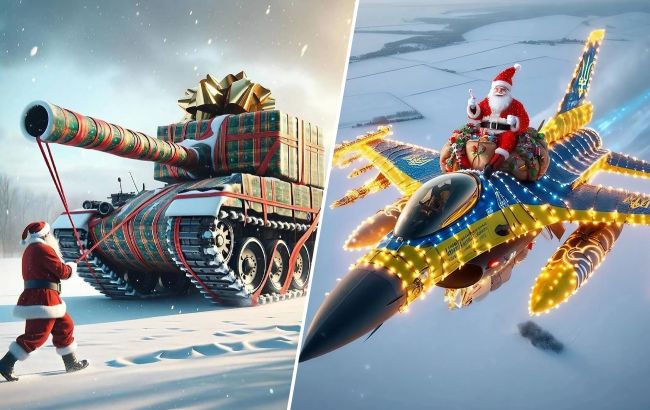 На самолете, в вертолете и с танком. Сеть пленили патриотические "военные фото" святого Николая