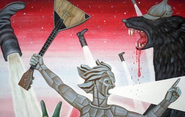 Украинский художник изобразил квинтэссенцию "русского мира" в одной картине