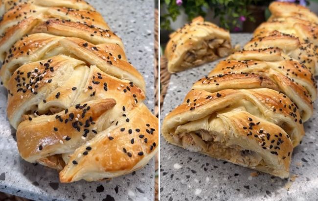 Смачний пиріг з куркою та грибами: такого в магазині не купите