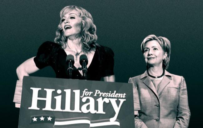 Мадонна за Клинтон: поп-дива устроила уличный концерт в поддержку Хиллари