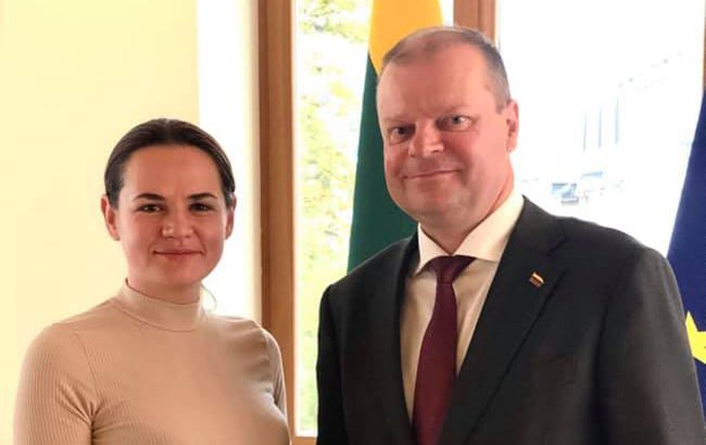 Тіхановська провела зустріч з прем'єром Литви
