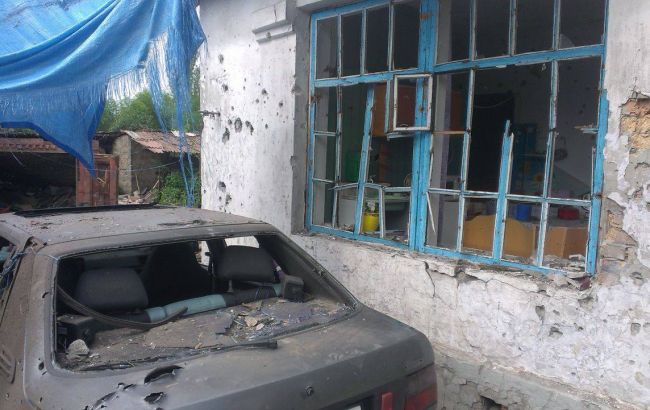 Штаб АТО опубликовал фото обстрела Артемово Донецкой обл