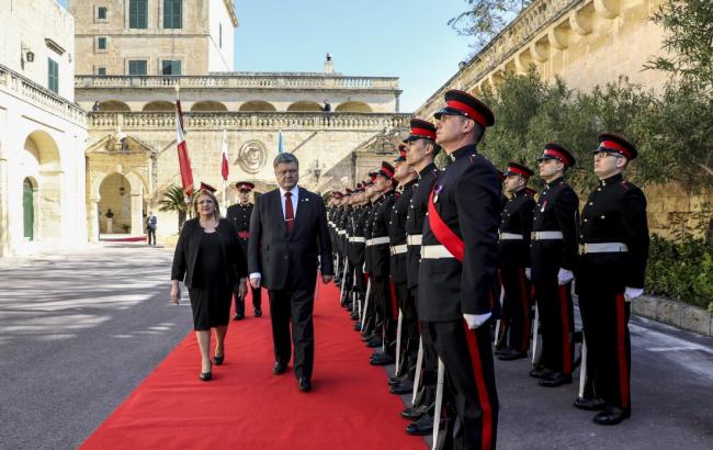 Порошенко посетит Мальту с государственным визитом в мае