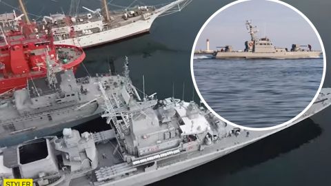 Украинские военные продемонстрировали зрелищное видео с кораблями