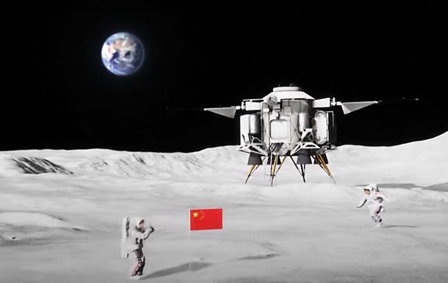 Китай показал, как будет выглядеть ракета для высадки астронавтов на Луну (видео)