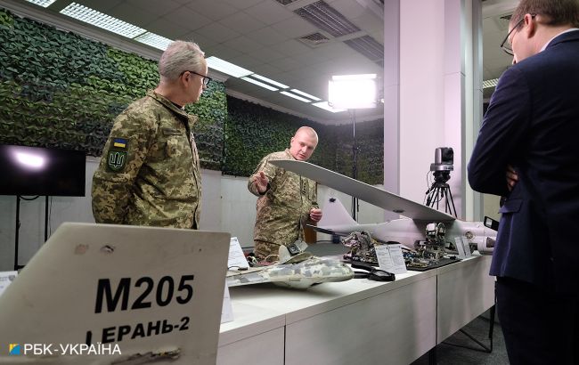 Украинцам показали обломки сбитых вражеских БПЛА: фоторепортаж с презентации