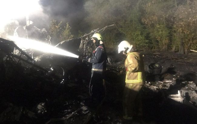 Идентификация тел погибших в крушении самолета под Харьковом займет до 3 недель