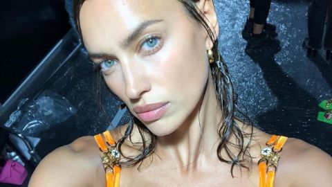 Пальто-сорочка і грубі черевики: Ірина Шейк демонструє модний образ на кожен день