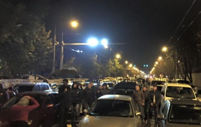 Протесты в Молдове: демонстранты снова перекрыли центр Кишинева