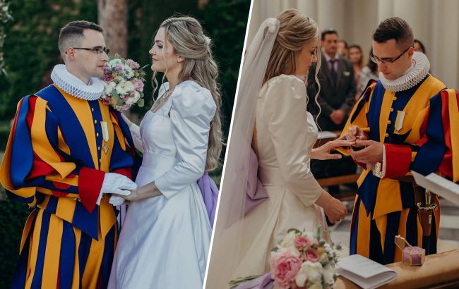 В Ватикане капрал охраны Папы Римского женился на украинке: захватывающие фото со свадьбы