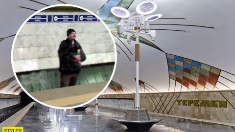 У київському метро неадекват влаштував виставу на рейках і паралізував роботу підземки (відео)